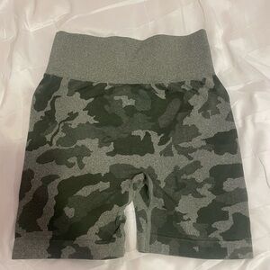 Amazon Camo Green Women's Athletic Shorts